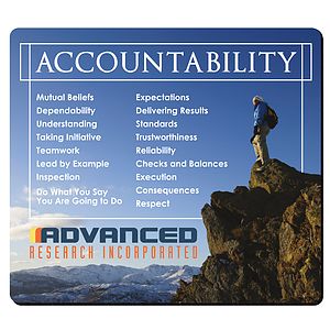 Good Value™ 1/8" Fabric Surface Mouse Pad (7-1/2" x 8-1/2")