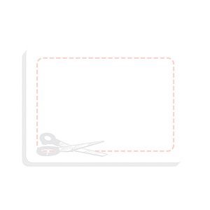 Souvenir® Sticky Note™ 4" x 3" Die Cut Pad, 50 sheet