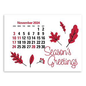 Press-N-Stick Full-Color Header Standard Calendar