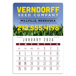 Press-N-Stick Full-Color Header Contemporary Calendar