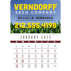 Press-N-Stick Full-Color Header Contemporary Calendar