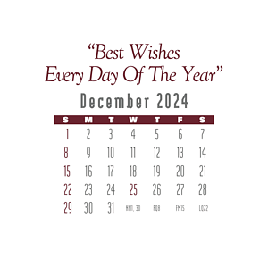 Press-N-Stick Full-Color Header Contemporary Calendar