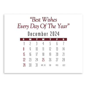 Press-N-Stick Full-Color Header Contemporary Calendar
