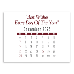 Press-N-Stick Full-Color Header Contemporary Calendar