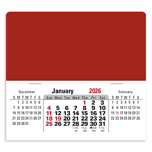 Press-N-Stick XL Header with 3-Month Horizontal Calendar