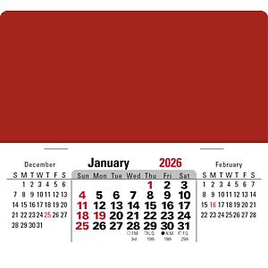 Press-N-Stick XL Header with 3-Month Horizontal Calendar