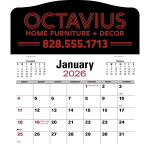 Press-N-Stick Jumbo Header with 3-Month Calendar
