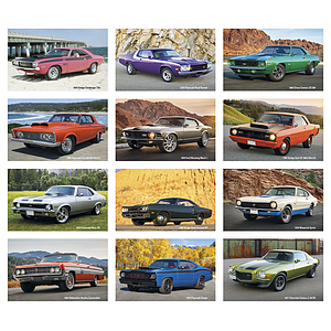 Press-N-Stick Cruisin' Cars Calendar