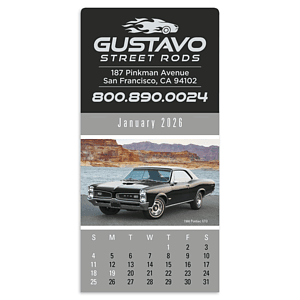 Press-N-Stick Cruisin' Cars Calendar