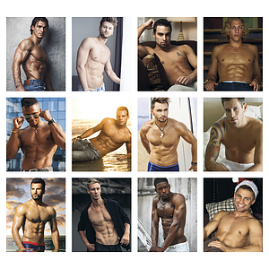 Press-N-Stick Male Call Calendar