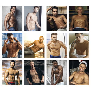 Press-N-Stick Male Call Calendar
