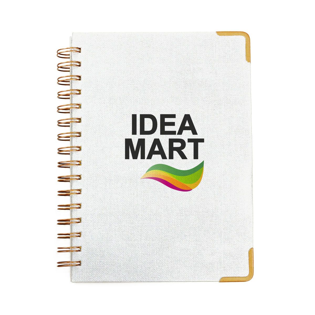 Good Value™ Woven Paper Hardback With Metal Accents Notebook