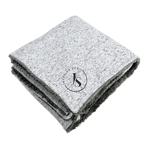 Sherpa-Backed Heathered Blanket