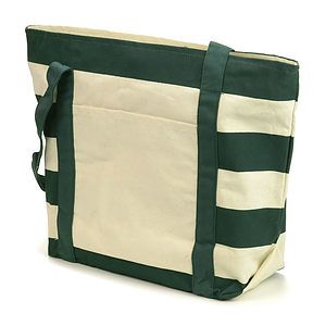 Striped Accent Boat Bag