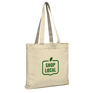 V Natural Organic Gusseted Tote