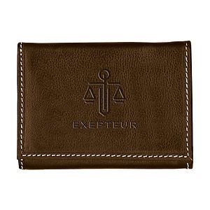 Andrew Philips® Contrast Stitch Tri-Fold Wallet