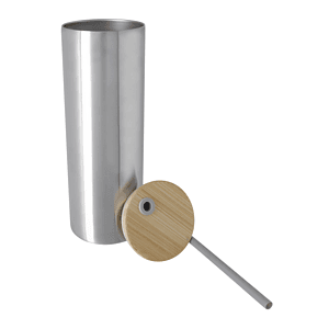 Good Value™ Double-Wall Stainless Steel Tumbler with Bamboo Lid and Straw - 20 oz.