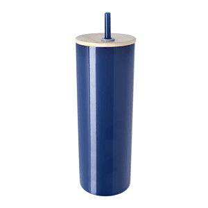 Good Value™ Double-Wall Stainless Steel Tumbler with Bamboo Lid and Straw - 20 oz.