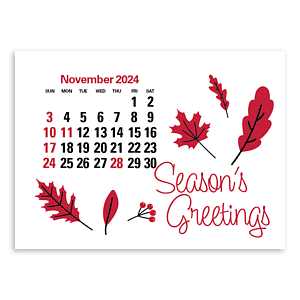 Press-N-Stick Full-Color Header Standard Calendar