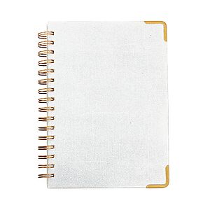 Good Value™ Woven Paper Hardback With Metal Accents Notebook