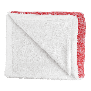 Sherpa-Backed Heathered Blanket