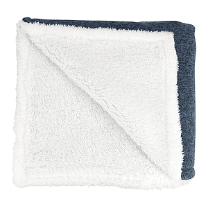 Sherpa-Backed Heathered Blanket