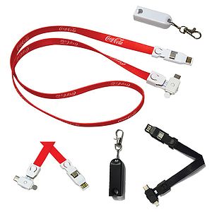 3-in-1 Dual SIDED Lanyard Cable