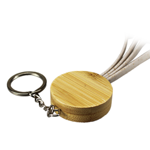 Dual Type-C Bamboo Charging Cable
