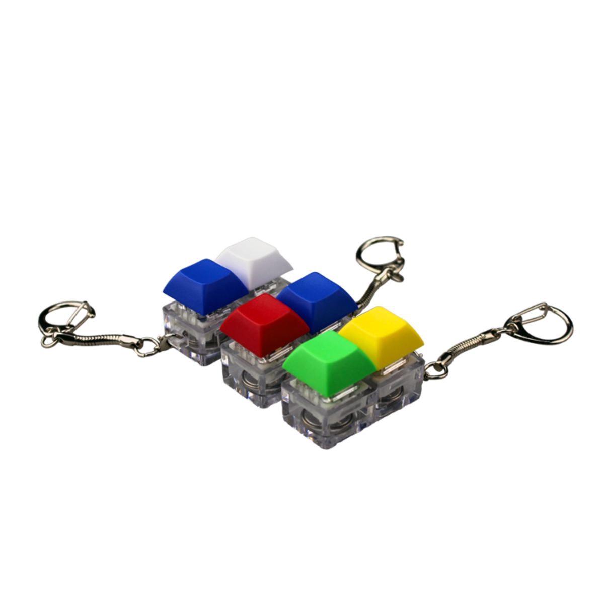 Two Keycap Fidget Keychain