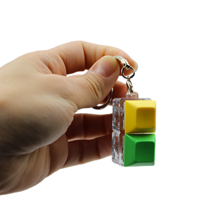 Two Keycap Fidget Keychain
