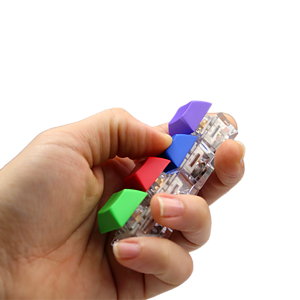 Four Keycap Fidget Keychain