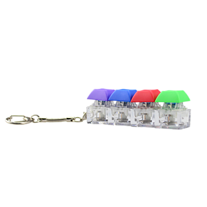 Four Keycap Fidget Keychain