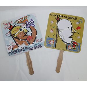 Rounded Square Shape Single Hand Fan