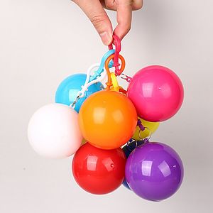 Disposable Emergency Raincoats Ball Key Chain