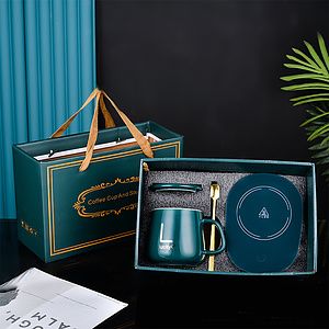 Portable Thermostatic Coffee Cup Warmer Heater Set