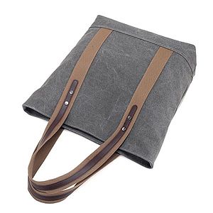 Vintage Women Handle Tote Bag Canvas