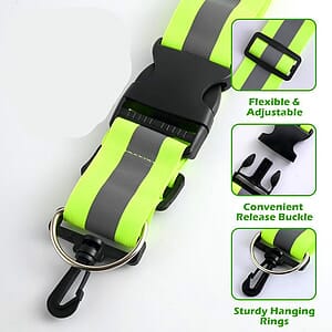 Reflective Safety Shoulder and Arm Straps Set