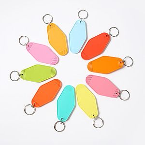 Retro Motel Key Tag