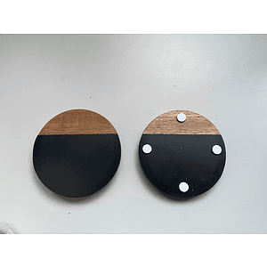Combo Coaster Of Wood And Stone