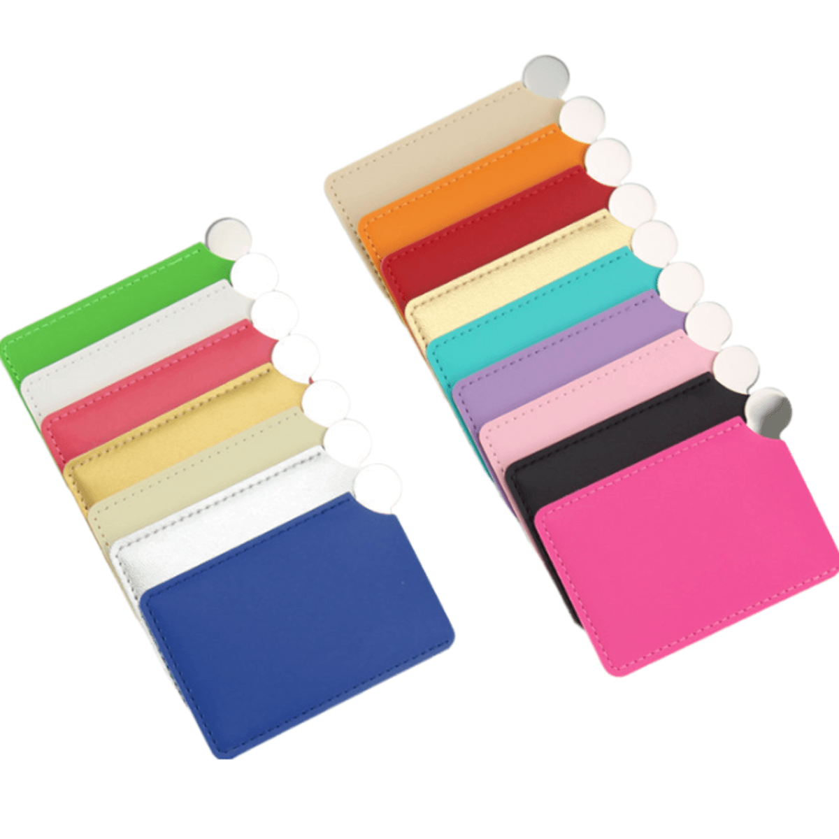 Pocket Mirror with Leather Cover