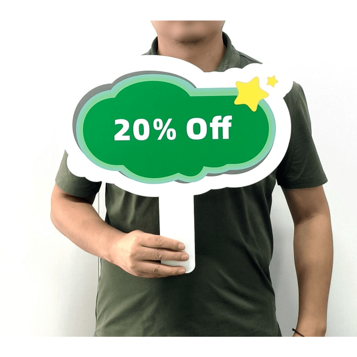 Custom Handheld PVC Signs