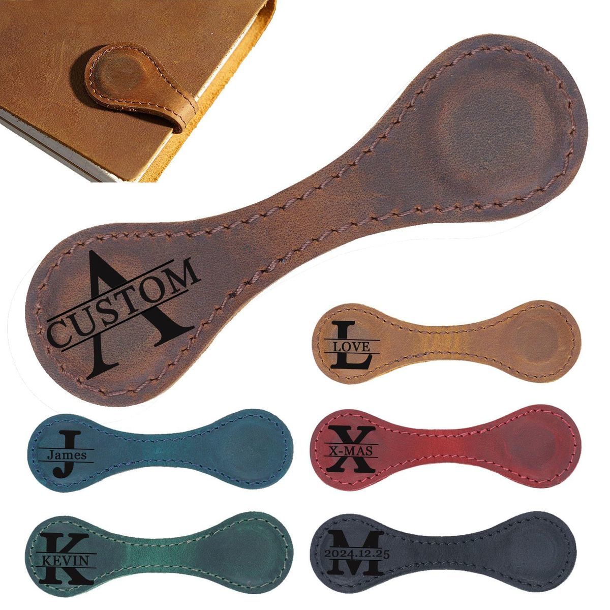 PU Leather Magnetic Bookmark