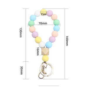 Silicone Beaded Bangle Chains