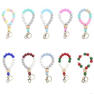 Silicone Beaded Bangle Chains