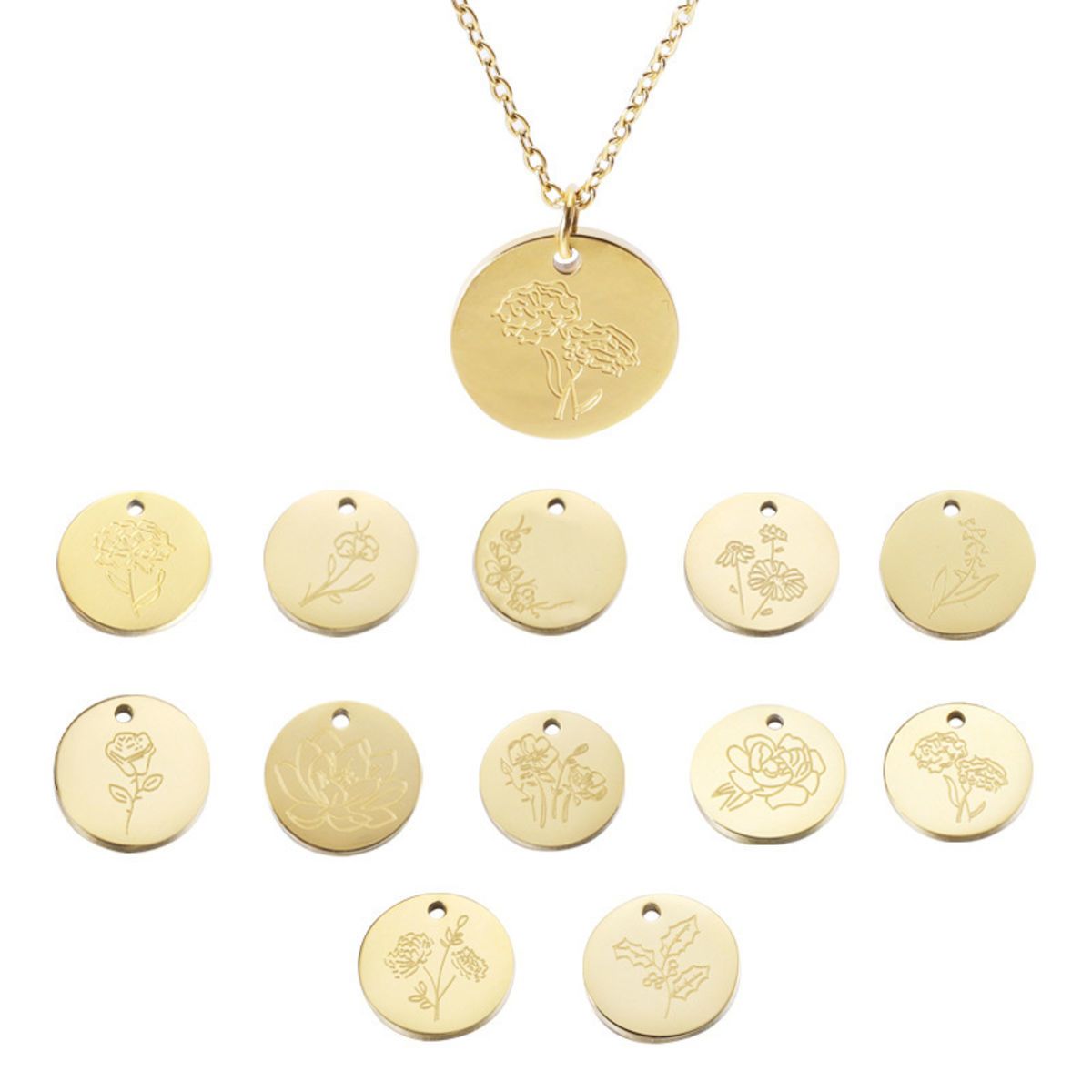 Birth Flower Necklace