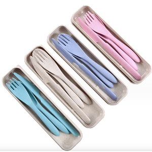 Wheat Straw Cutlery  Wheat three-piece Set
