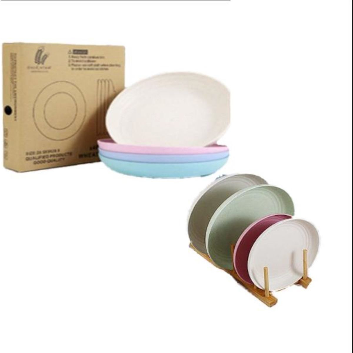 23pcs Wheat Plates