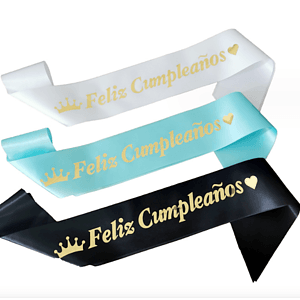 Satin Birthday Sashes