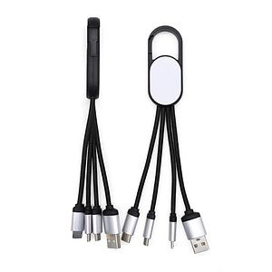 Carabiner Keychain USB 3 in 1 Fast Charging USB Data Cable