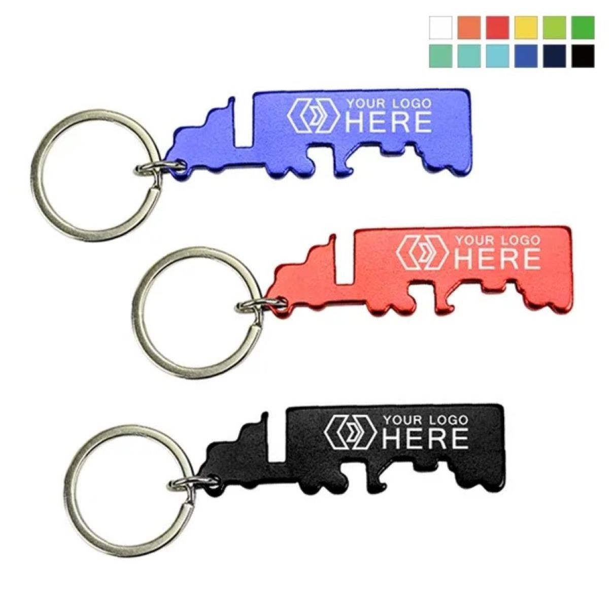 Truck Shaped Bottle Opener Keychain